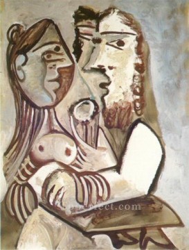 Pablo Picasso Painting - Hombre y mujer 1971 cubismo Pablo Picasso